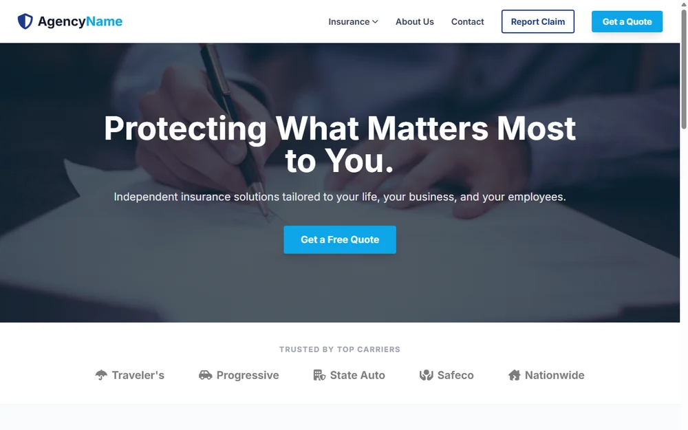 Insurance Agent Site